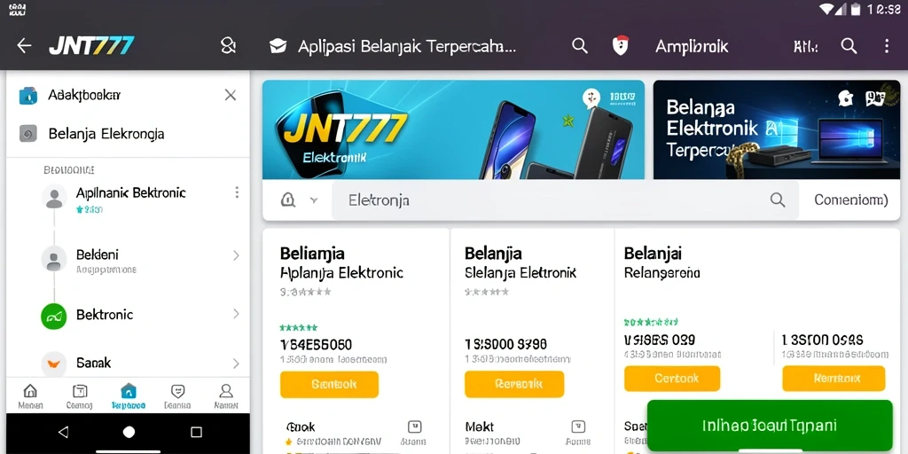 Tampilan antarmuka aplikasi JNT777 yang menarik dan fungsional.